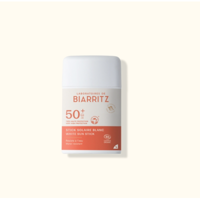 Stick Solaire Bio Blanc SPF50+ Sport-Voyage Laboratoires de Biarritz - Solaires