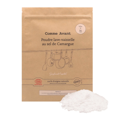 Poudre lave-vaisselle Bio au sel de Camargue - Version 3 Comme Avant