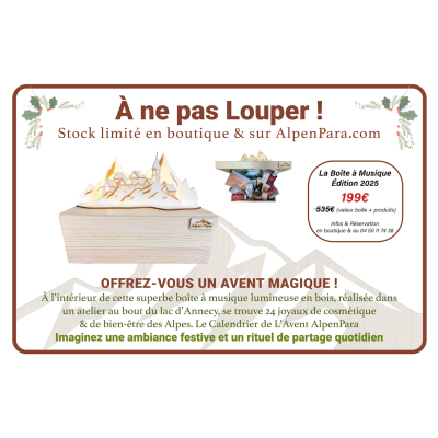 Le Calendrier de l'Avent 2025 Corps & Âme des Alpes AlpenPara