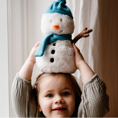 Bouillotte Peluche Bonhomme de neige déhoussable Warmies