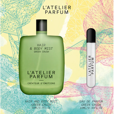 Coffret Noël 2025 Mist Green Crush Brume Parfumée Corps & Cheveux L'Atelier Parfum
