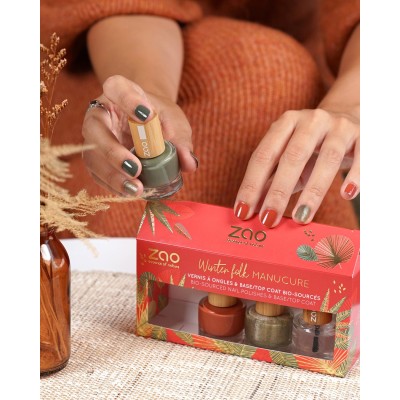 Coffret Noël 2025 Winter Folk Manucure ZAO MakeUp