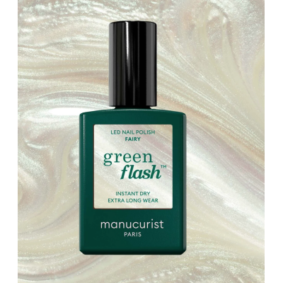 Vernis FAIRY Blanc Nacré Semi-Permanent LED Green Flash Manucurist