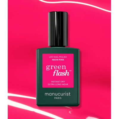 Vernis Neon Pink Semi permanent LED Green Flash Manucurist
