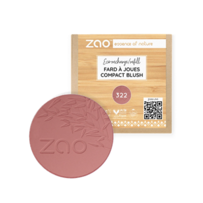 Recharge Fard à joues Brun Rose 322 Bio ZAO MakeUp