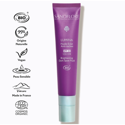 Fluide Éclat Anti-taches SPF 30 Sanoflore