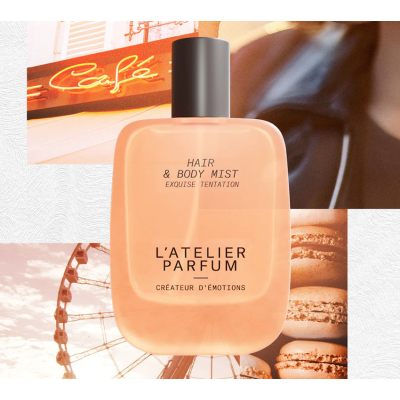 Brume Parfumée Exquise Tentation Corps et Cheveux L'Atelier Parfum