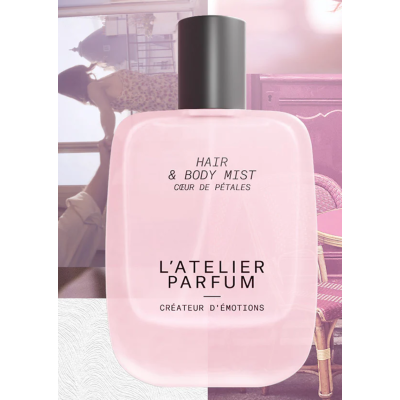 Brume Parfumée Coeur de Pétales Corps et Cheveux L'Atelier Parfum