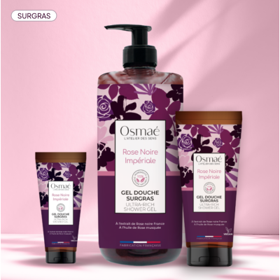 Gel Douche Surgras Rose Noire Impériale 200ml Osmaé