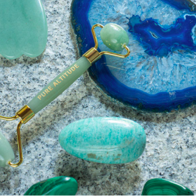 Rouleau de massage Visage en Jade Anti-Âge Pure Altitude