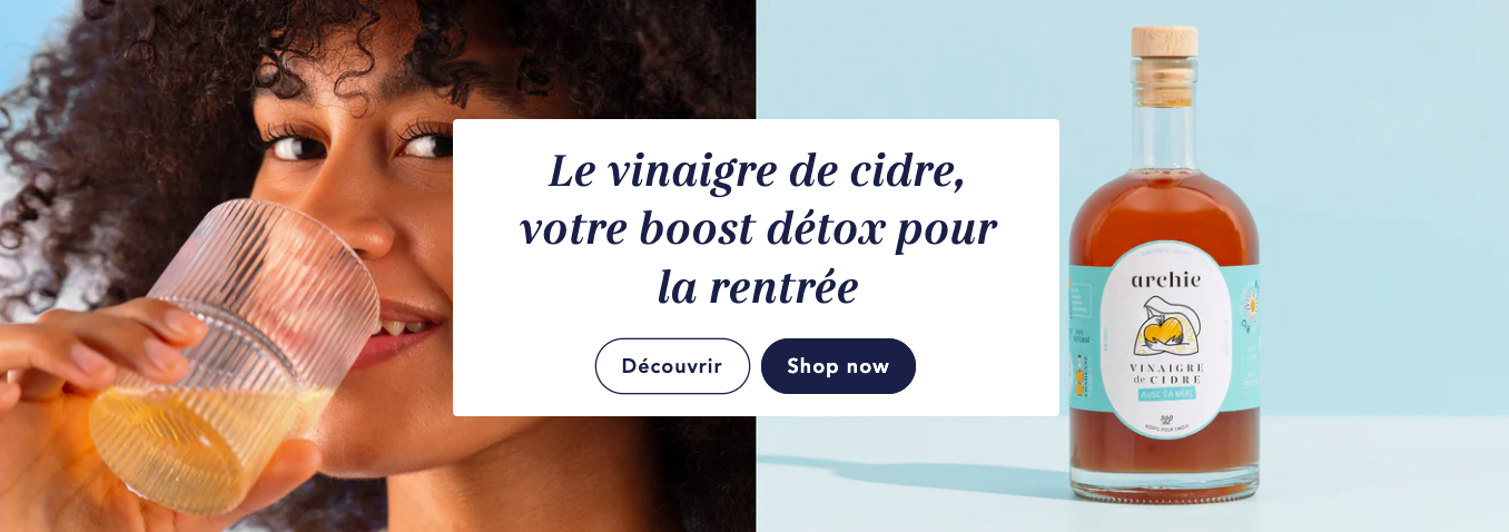 Achat vinaigre de cidre Archie, biologique, français non filtré