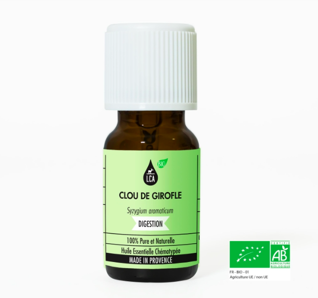 Achat Huile Essentielle Clou de Girofle Bio de LCA Aroma
