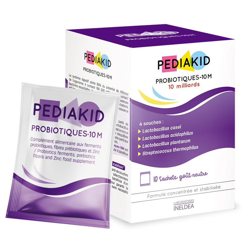 Pediakid, Probiotiques 10M (10 sachets), Compléments alimentaires bébé-enfant  naturels