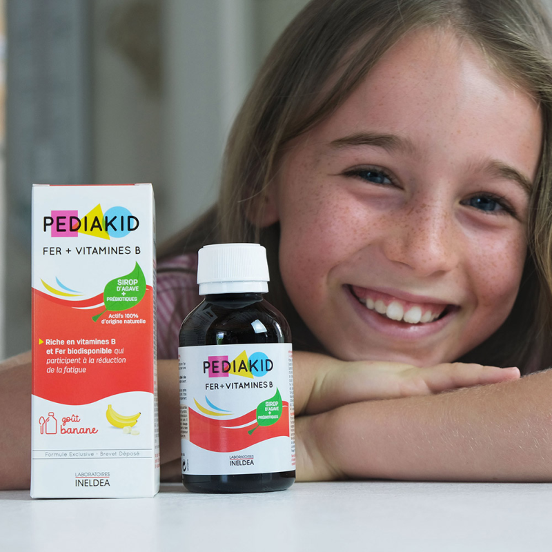 Sirop Fer + Vitamines B Pediakid - Optimise les apports de Fer